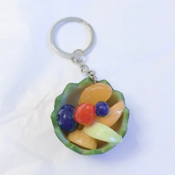NEW Watermelon Keychain Fruit Keychain Resin - Picture 4 of 14